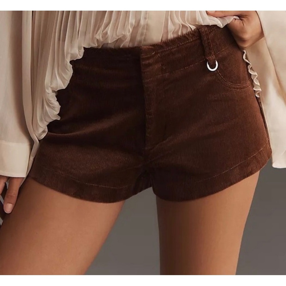 Maeve Corduroy Trouser brown Micro Shorts US 10